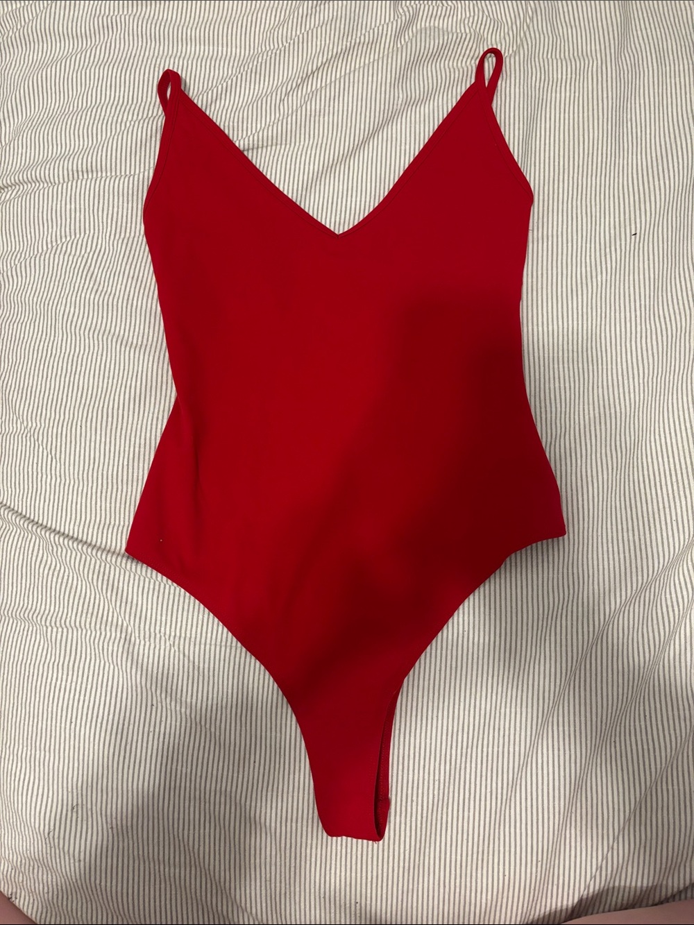 Garage Jasper Red V-Neck Bodysuit